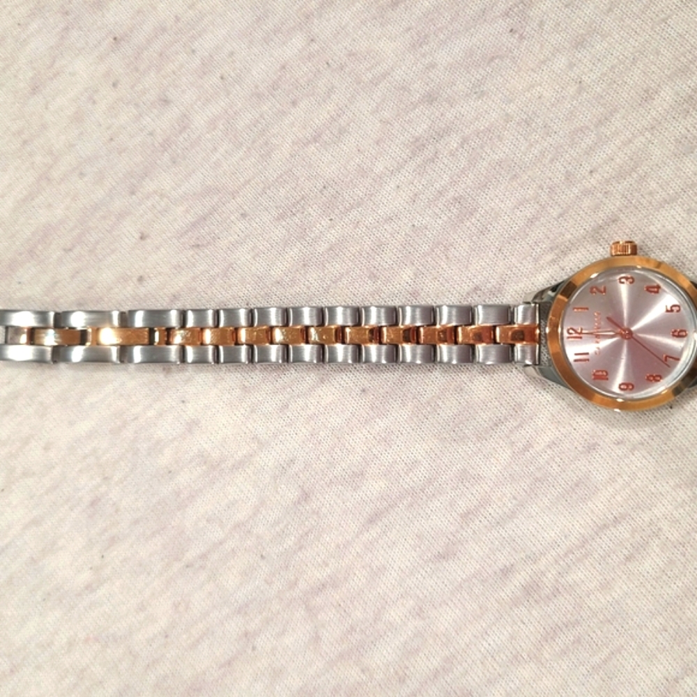 NWT Caravelle Women's Two Tone Quartz Watch Designed By Bulova - Picture 11 of 14